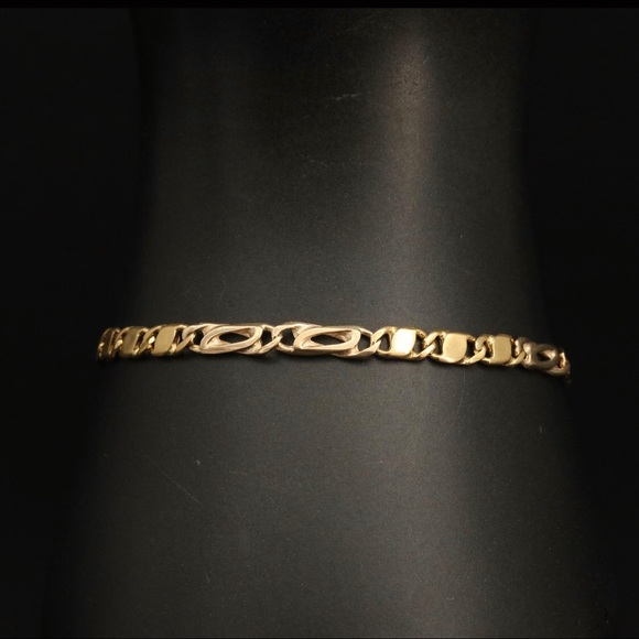 Jewelry - 18kt Fancy Figaro Chain Bracelet